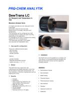 Product data sheet DewTrans LC