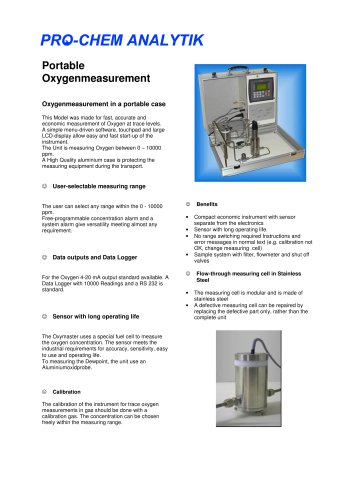 Product data sheet OxyDew - Koffer