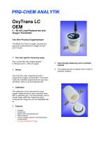 Product data sheet OxyTrans LC OEM