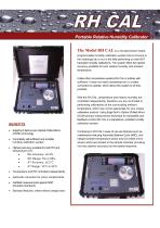 Product data sheet RH-Calibrator