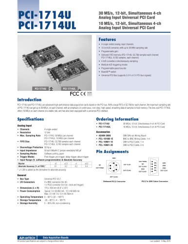 PCI-1714U PCI-1714UL