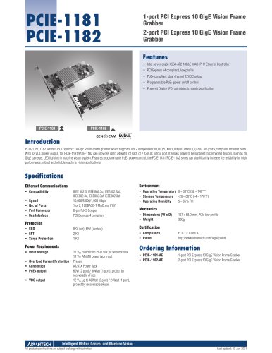 PCIE-1181 PCIE-1182