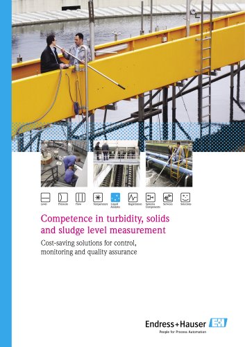 Competence in turbidity, solids and sludge level measurement