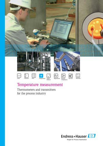 Thermometers and transmitters for the process industry