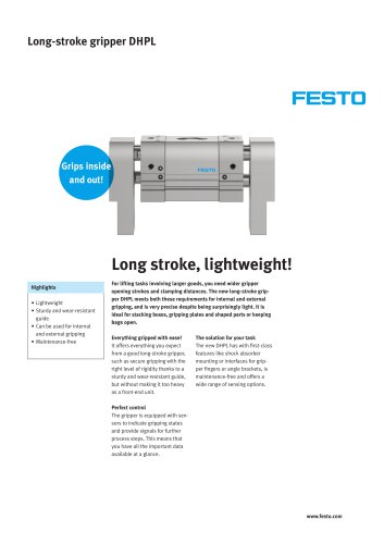 Long-stroke gripper DHPL