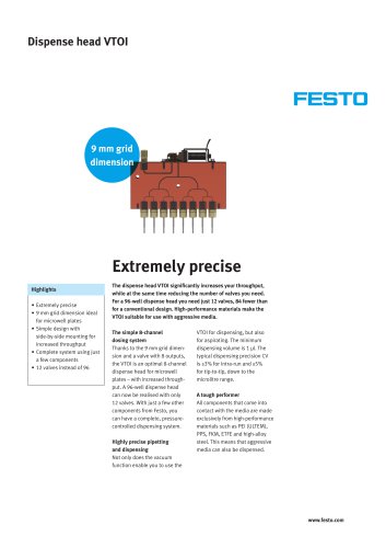 Pneumatic extension modules VTOP