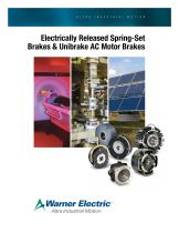 Electrically Released Spring-Set Brakes & Unibrake AC Motor Brakes