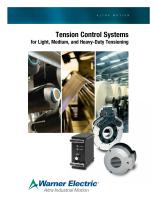 Tension Control Systems for Light, Medium, and Heavy-Duty Tensioning