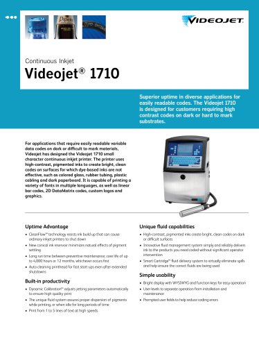 Videojet® 1710