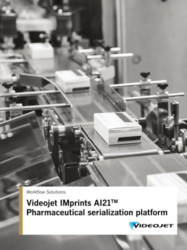 Videojet IMprints AI21TM Pharmaceutical serialization platform