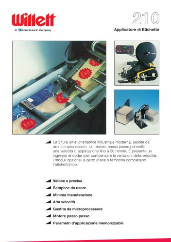 Videojet Labeljet 210 italiano