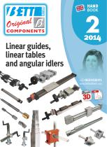 Linear guides, linear tables and angular idlers