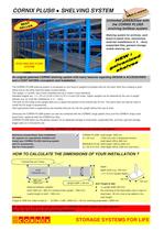 CORNIX PLUS® galvanized boltless shelving system