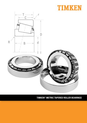 TIMKEN® METRIC TAPERED ROLLER BEARINGS