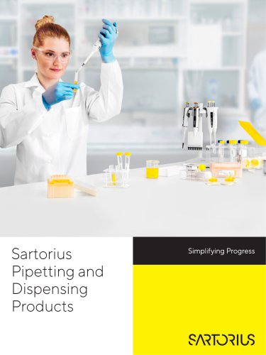 Sartorius Pipetting and Dispensing Products