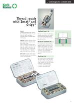 Thread repair with Ensat® and Gripp®