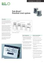 Tuk-Rivet® Punched rivet system