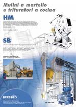 NEUE HERBOLD - Programma di Fornitura Granulatori - Polverizzatori a disco - Pretrituratore - Guillotines - separazione di materiale - 8