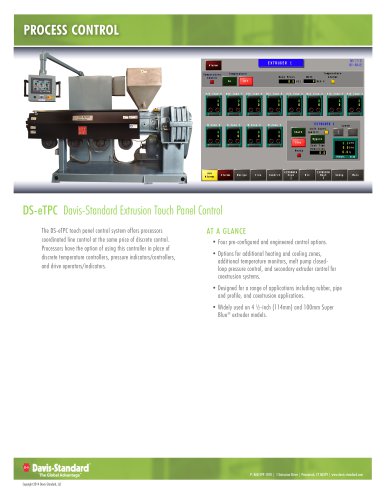 DS-eTPC Extrusion Touch Panel Control