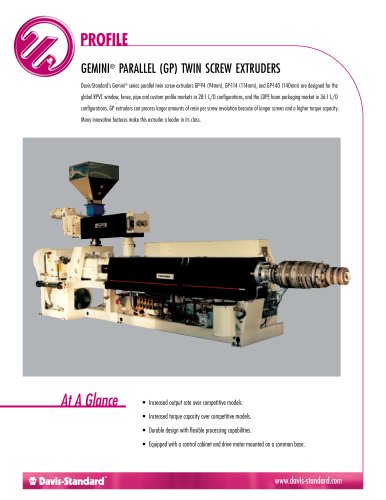 Gemini Parallel Extruders