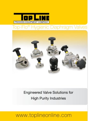 Top Line Hygienic Diaphragm Valves