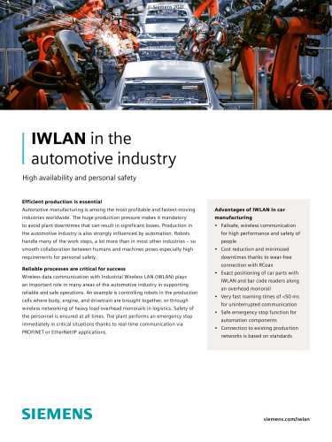 IWLAN in the automotive industry