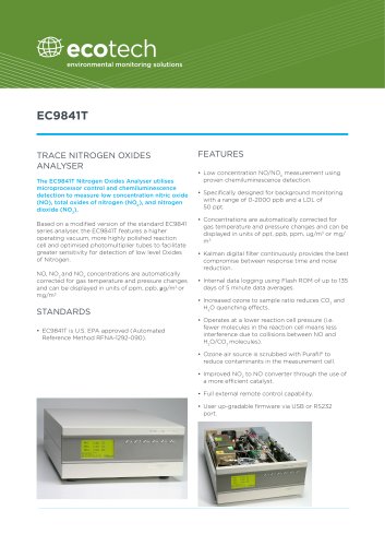 EC9841T NOx trace analyzer