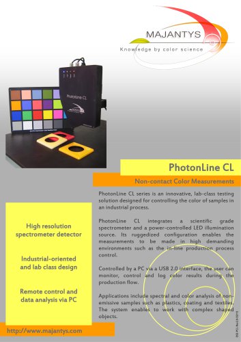 PhotonLine CL - Non-contact Color Measurements