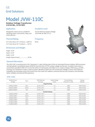 Model JVW-110C