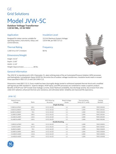 Model JVW-5C