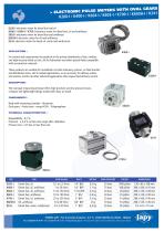 Electronic pulse meters with oval gears