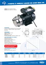 POMPES À ANNEAU LIQUIDE EN ACIER INOX 316