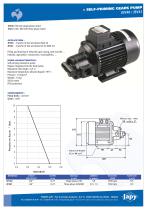 Self priming gears pump Fuel-Diesel oil: JEV40 - JEV41