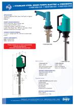 Stainless steel drum pumps: F-INOX1000-520 - F-INOX1000-850 - F-INOX1000-D600