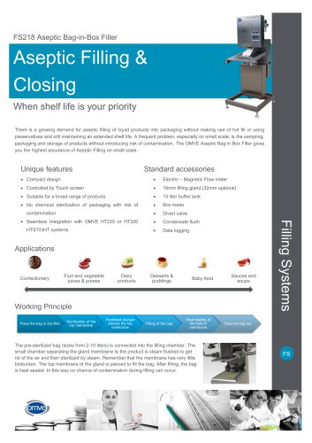 FS218 Aseptic Bag-in-Box Filler (small-scale)