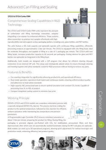 OMVE CF213 & CF214 Carbo-Fill&reg; with Can seamer