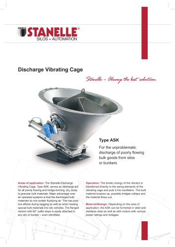 Discharge vibrating cage