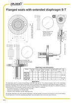 Flanged seals with extended diaphragm S-T