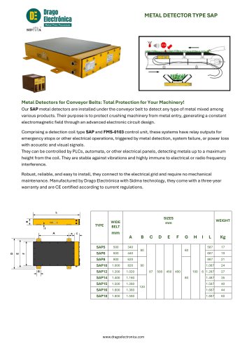 Metal detector type SAP