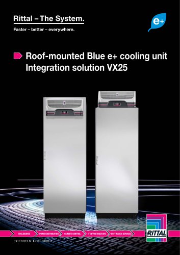 Roof-mounted Blue e+ cooling unit Integration solution VX25