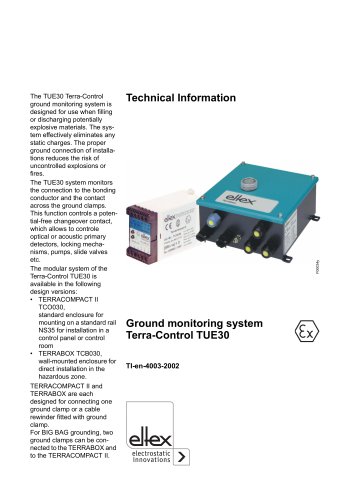 Technical information TUE30 Terracompact