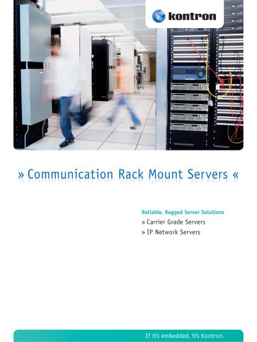 Communication Rack Mount Servers Brochure