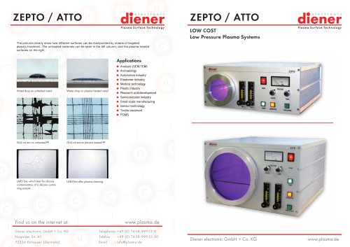 plasma system ZEPTO/ATTO