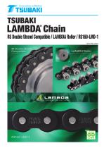 Tsubaki Lambda Chain RS Double Strand Compatible/Lambda Roller/RS160-LMD-1