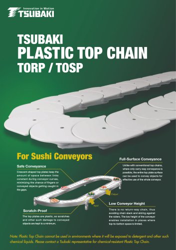 Tsubaki Plastic Cresent chain TORP/TOSP