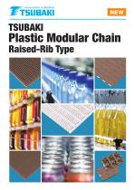 Tsubaki Plastic Modular Chain Raised Rib Type