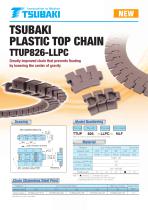 Tsubaki Plastic Top Chain TTUP826-LLPC