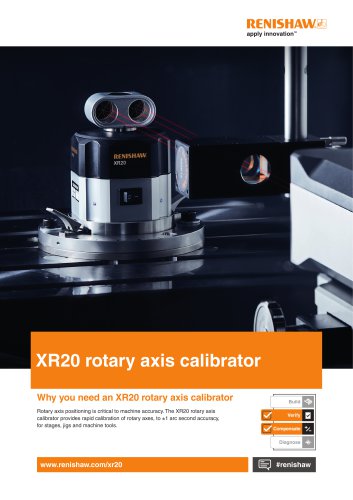 Brochure: XR20 rotary axis calibrator