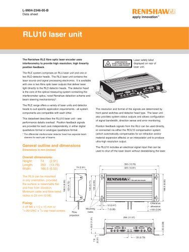 Data sheet: RLU10 laser unit