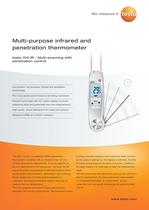 Multi-purpose infrared and penetration thermometer - testo 104-IR